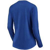 Toronto Blue Jays Fanatics Branded Women's Official Logo V-Neck Long Sleeve  T-Shirt - Royal