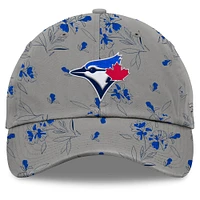 Casquette ajustable à fleurs fondamentales des Blue Jays de Toronto Fanatics pour femmes, gris