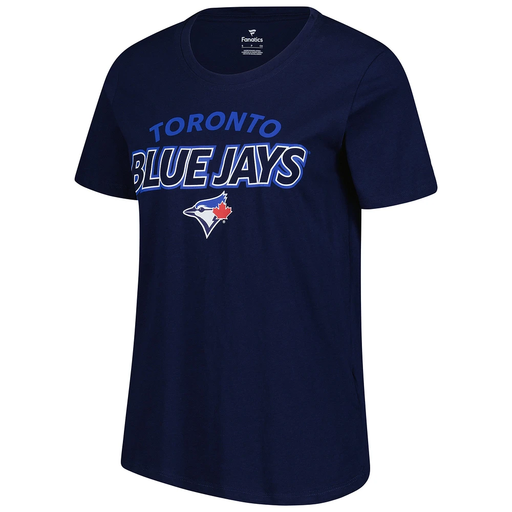 Women's Fanatics Navy Toronto Blue Jays Risk T-Shirt