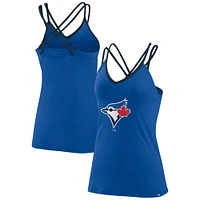 Débardeur à col en V Fanatics Royal Toronto Blue Jays Barrel It Up pour femmes