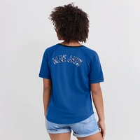 Women's Fanatics Royal Toronto Blue Jays League Diva Star Raglan V-Neck T-Shirt