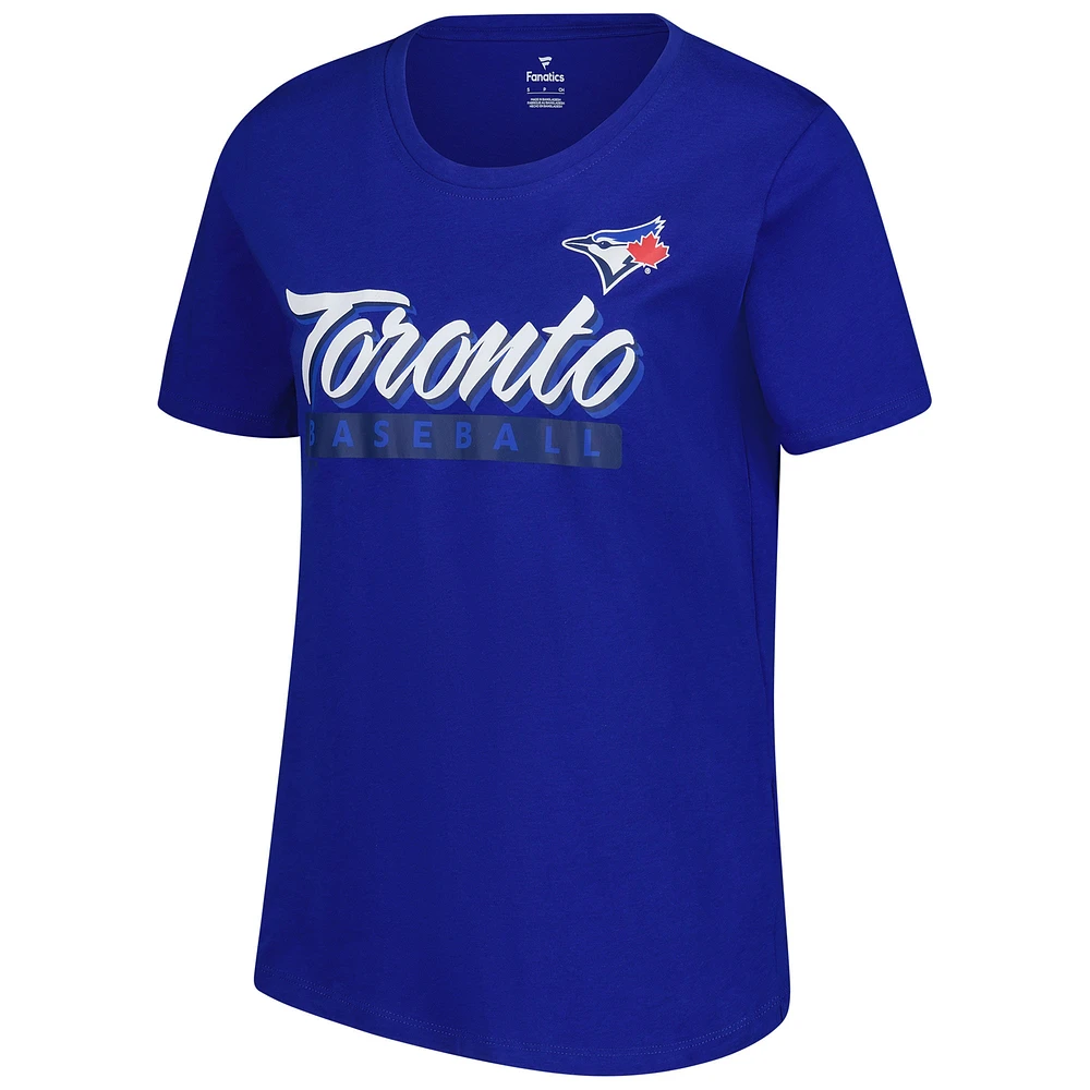 Women's Fanatics Royal Toronto Blue Jays Risk T-Shirt