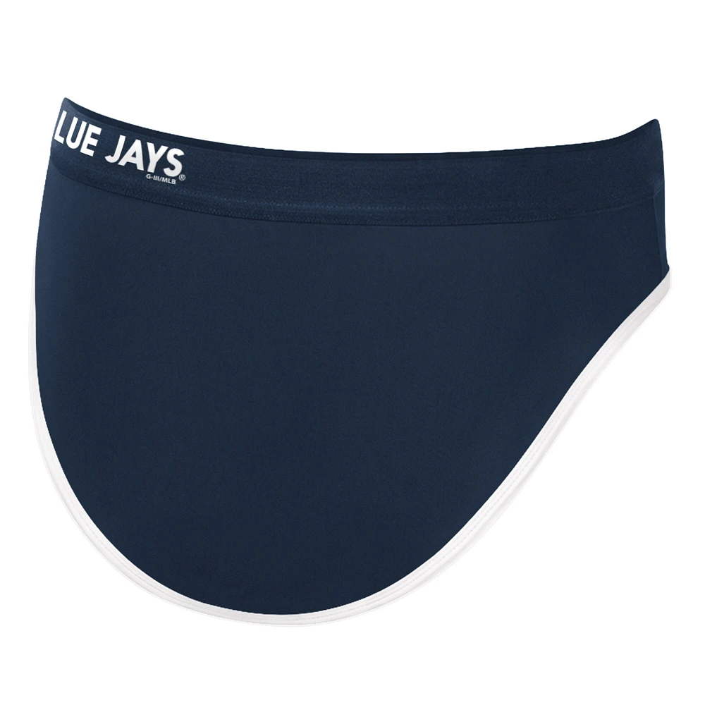 Women's G-III 4Her by Carl Banks Navy Toronto Blue Jays Southpaw Swim Bottom