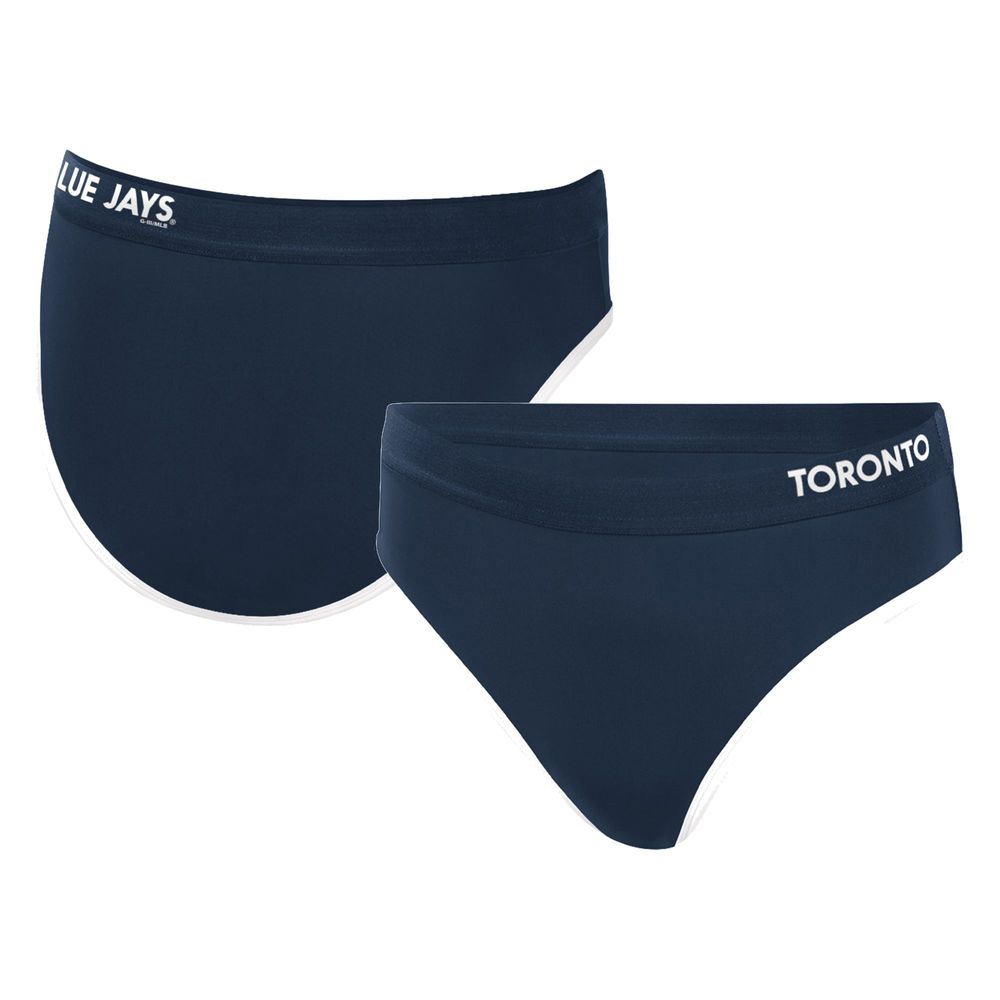 Women's G-III 4Her by Carl Banks Navy Toronto Blue Jays Southpaw Swim Bottom