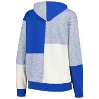 Sweat-shirt surdimensionné à demi-zip G-III 4Her par Carl Banks pour femmes Royal Toronto Blue Jays Left Field