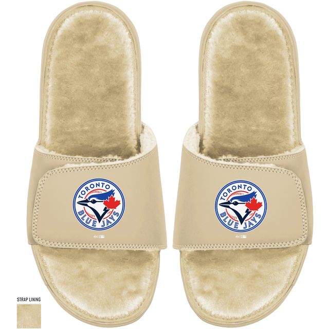 ISlide Tan Toronto Blue Jays Dune fausse fourrure pour femmes - Sandales