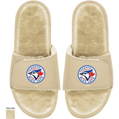 Women's ISlide Tan Toronto Blue Jays Dune Faux Fur - Sandals
