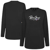 Women's Levelwear Black Toronto Blue Jays Accolade Beaudry Express Pullover Sweatshirt