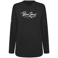 Women's Levelwear Black Toronto Blue Jays Accolade Beaudry Express Pullover Sweatshirt