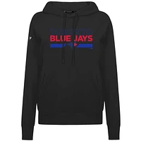 Women's Levelwear  Black Toronto Blue Jays City Connect Adorn No Hitter Pullover Hoodie