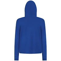 Women's Levelwear Royal Toronto Blue Jays Accolade Sweet Express Cropped Tri-Blend Pullover Hoodie