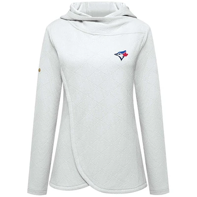 Women's Levelwear White Toronto Blue Jays Sycamore Pullover Hoodie