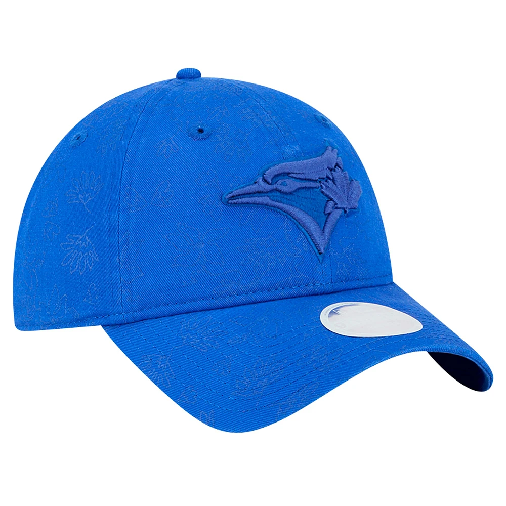 Women's New Era Royal Toronto Blue Jays Tonal Floral 9TWENTY Adjustable Hat