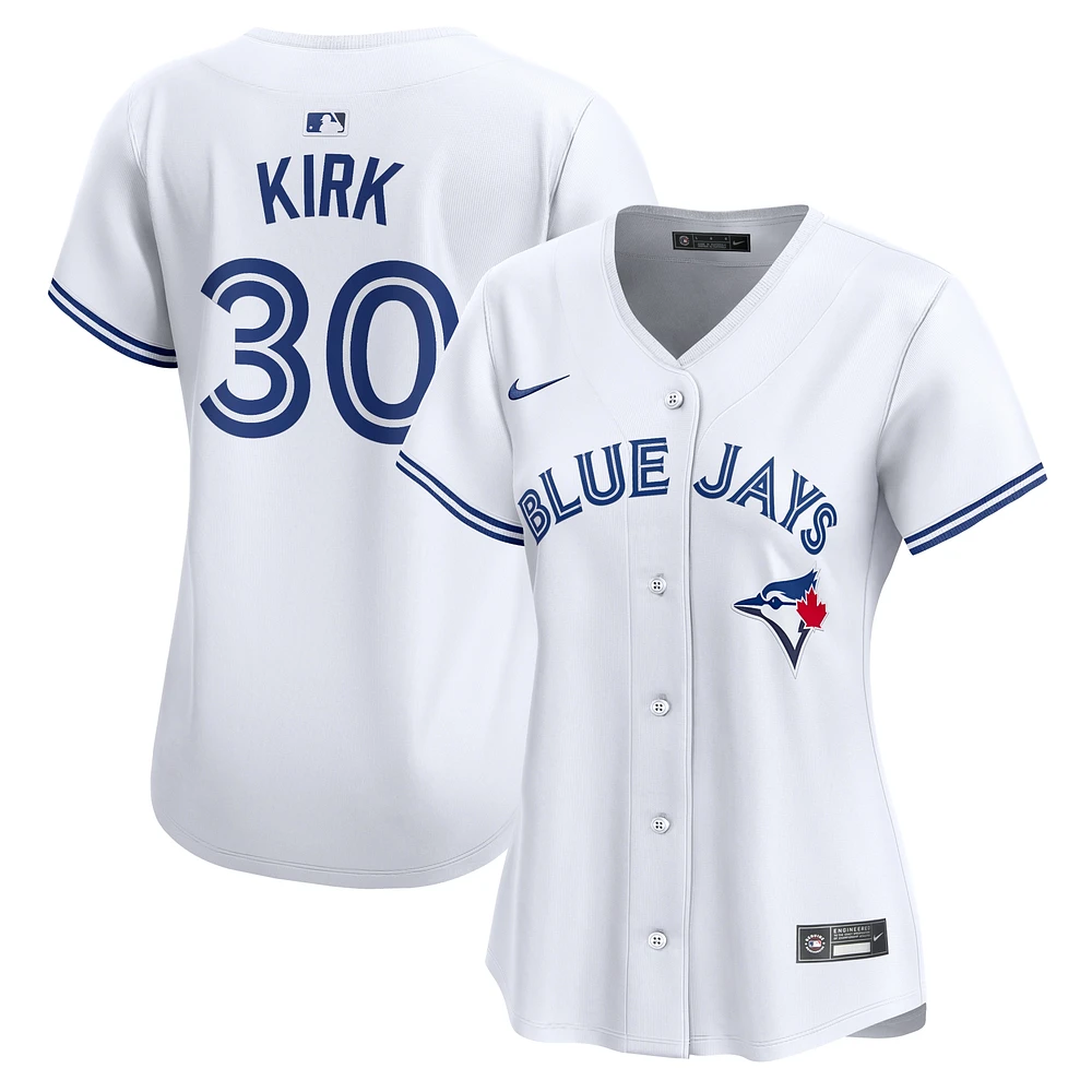 Maillot de joueur Nike Alejandro Kirk pour femme, blanc, Toronto Blue Jays Home Limited