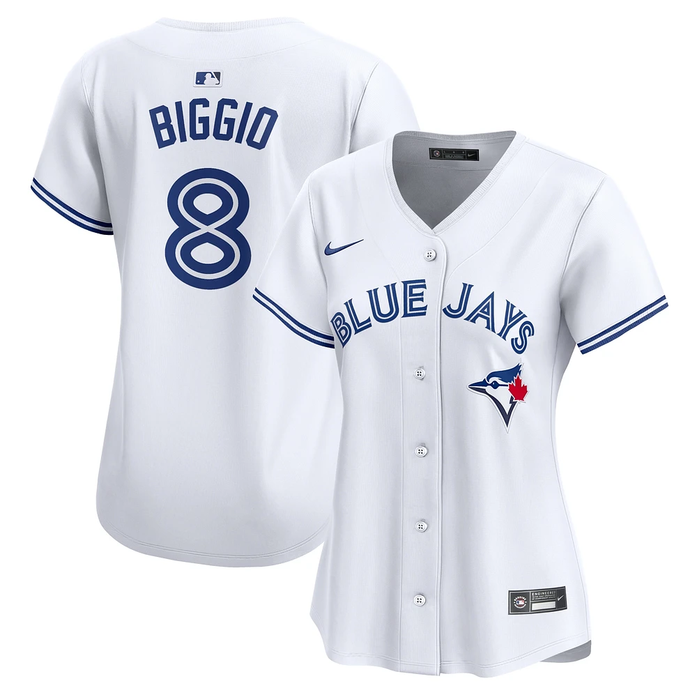 Women's Nike Cavan Biggio White Toronto Blue Jays Home Limited Player Jersey