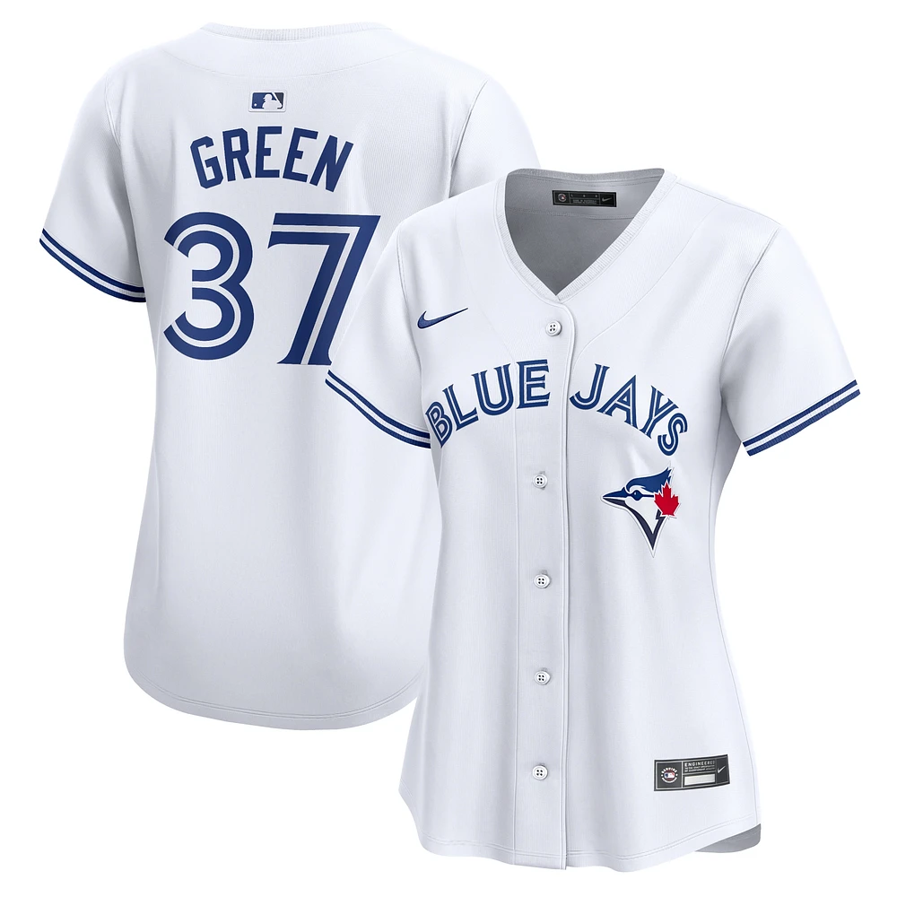 Maillot de joueur Nike Chad vert blanc Toronto Blue Jays Home Limited pour femme