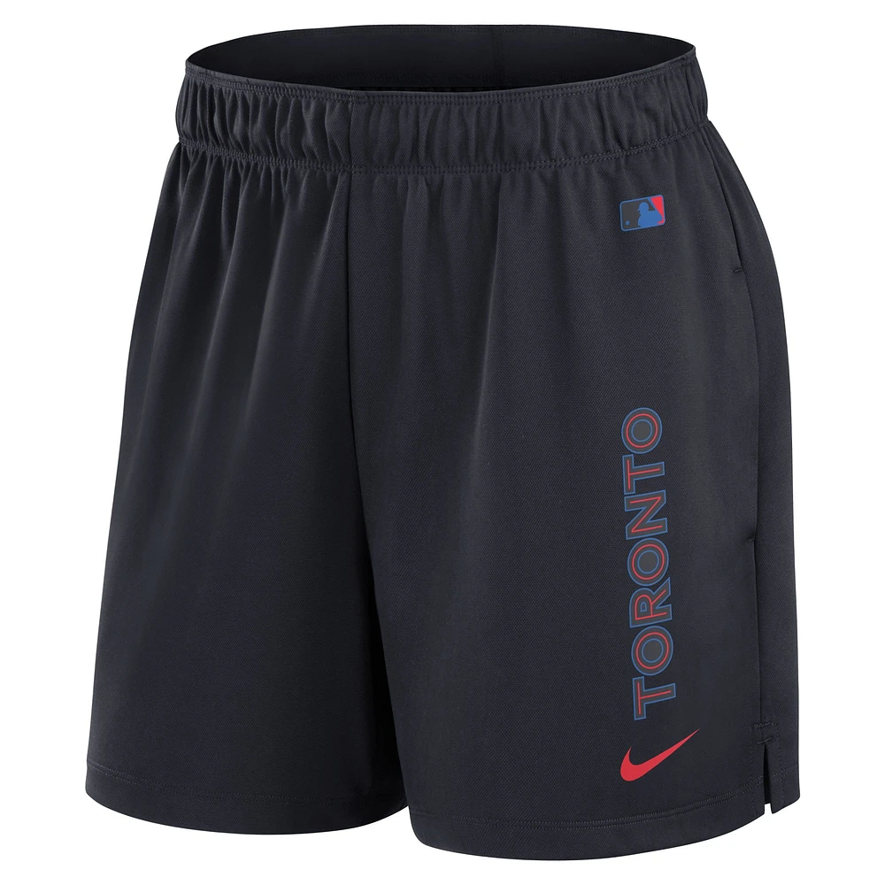 Women's Nike Navy Toronto Blue Jays 2024 City Connect Authentic Collection Knit Shorts