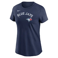 T-shirt Nike bleu marine avec logo Fuse des Blue Jays de Toronto pour femme