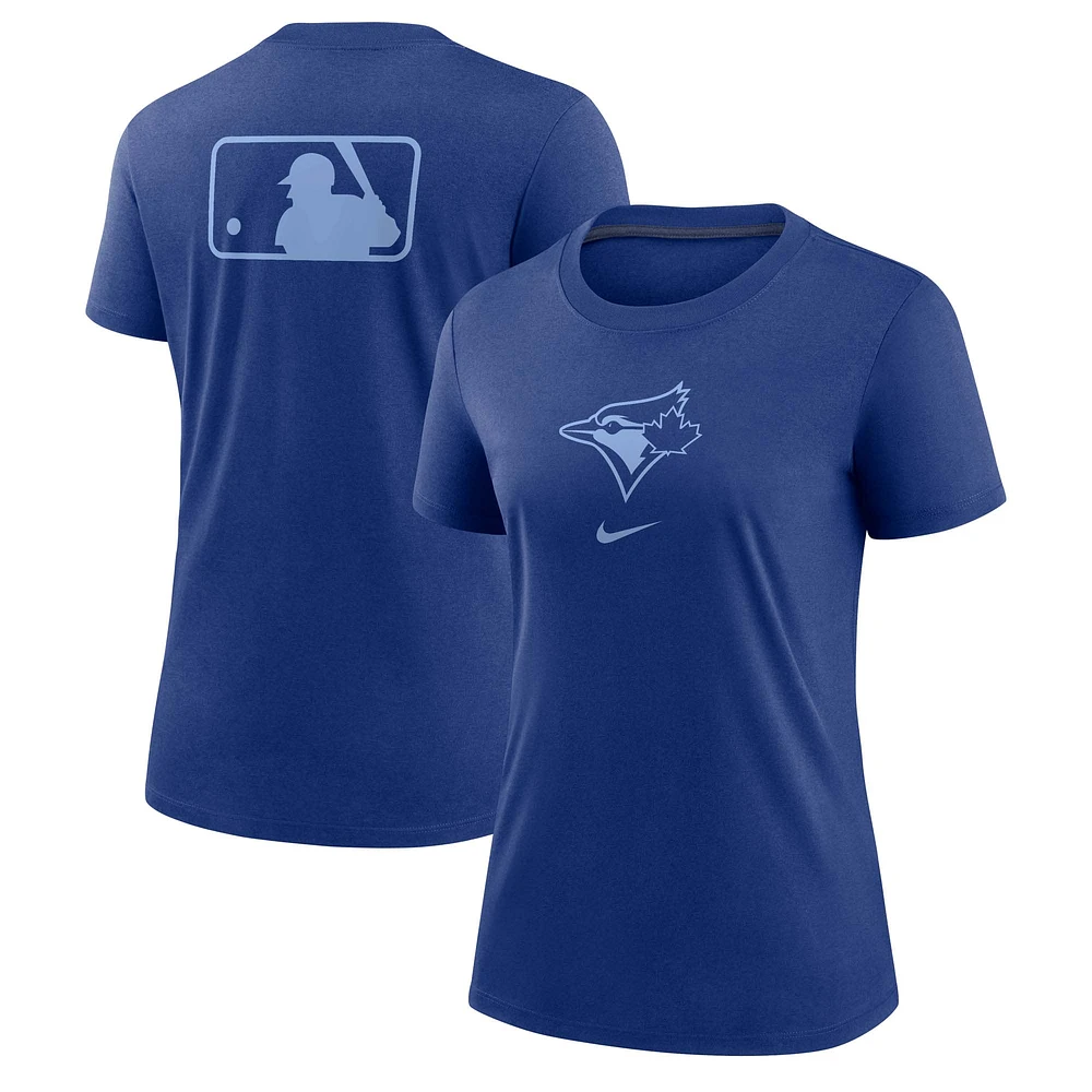 Women's Nike Royal Toronto Blue Jays Authentic Collection Early Work Tri-Blend T-Shirt