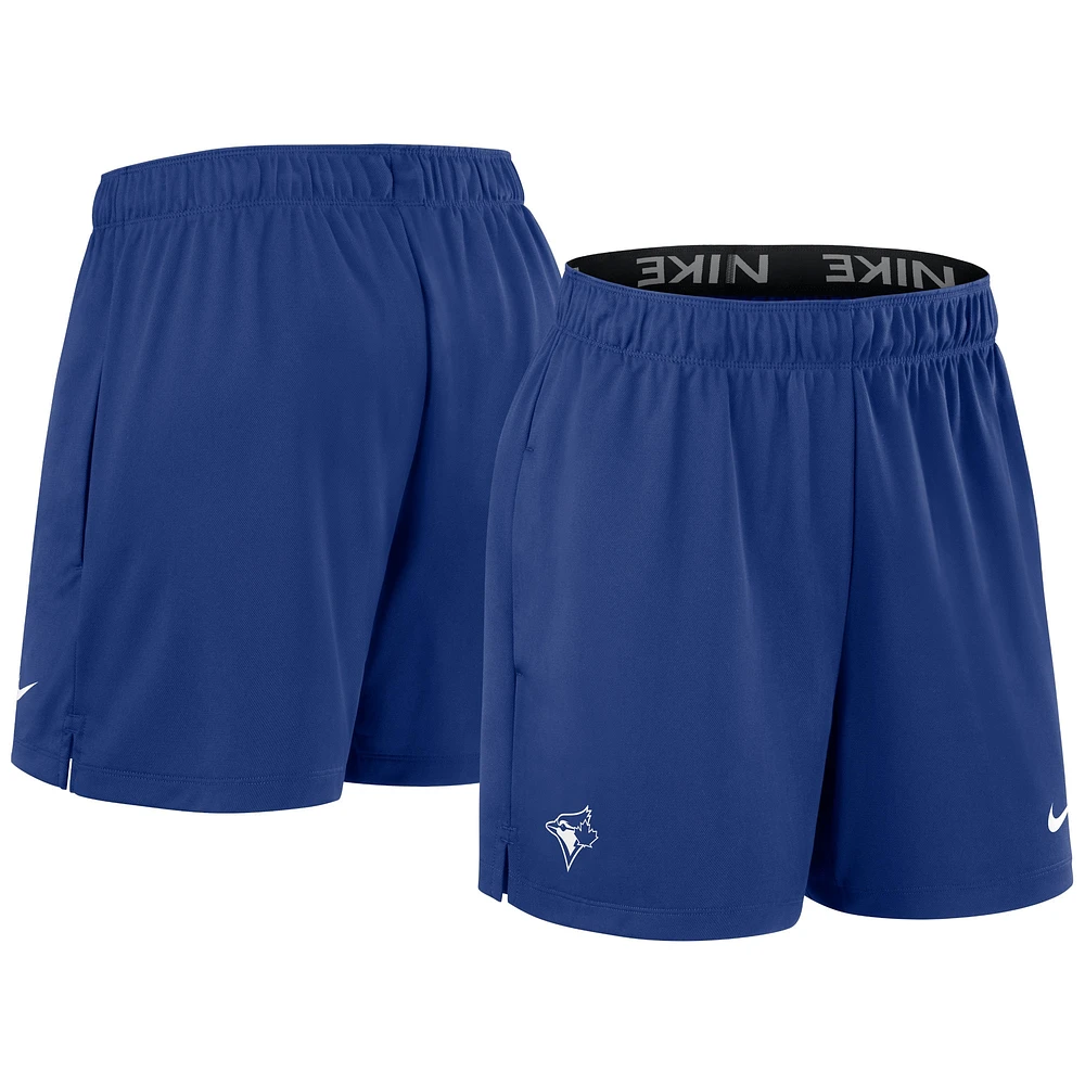 Women's Nike Royal Toronto Blue Jays Authentic Collection Knit Shorts