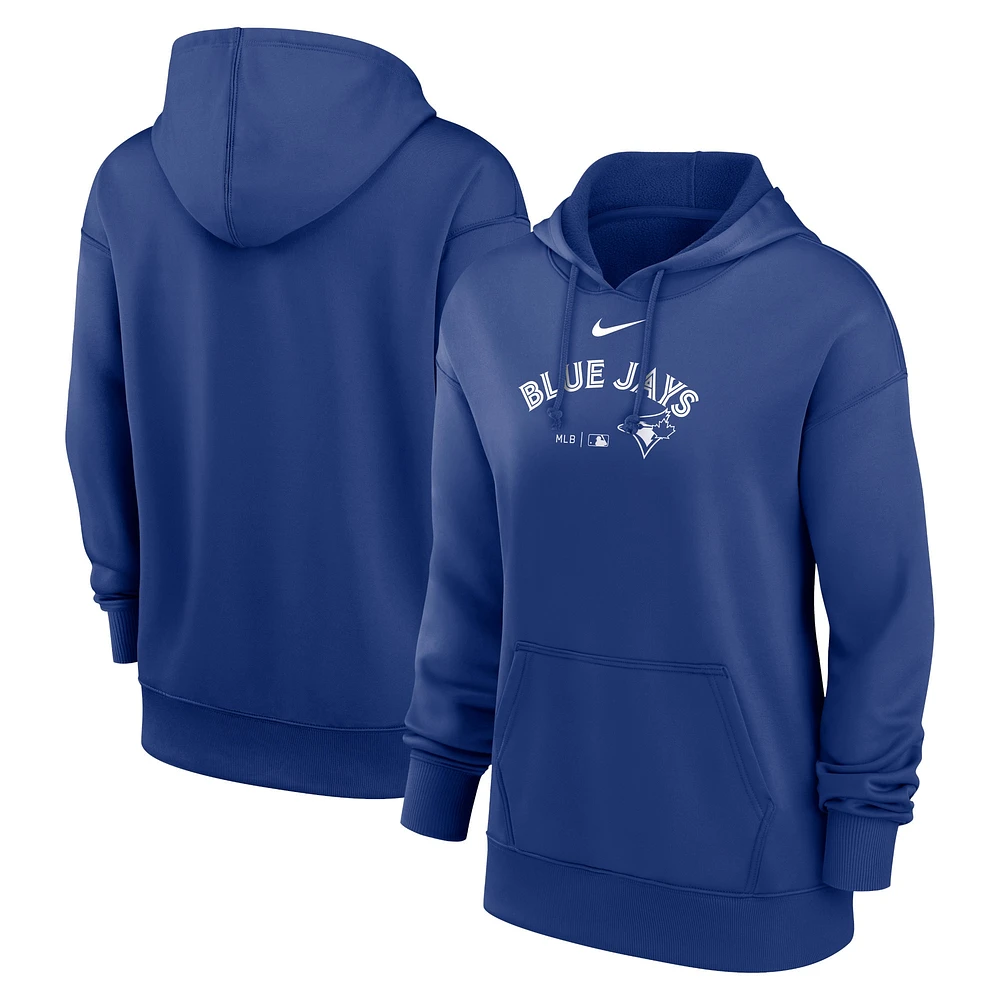 Sweat à capuche Nike Royal Toronto Blue Jays Authentic Collection Performance pour femme