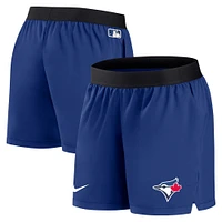 Short Nike Royal Toronto Blue Jays Authentic Collection pour femme