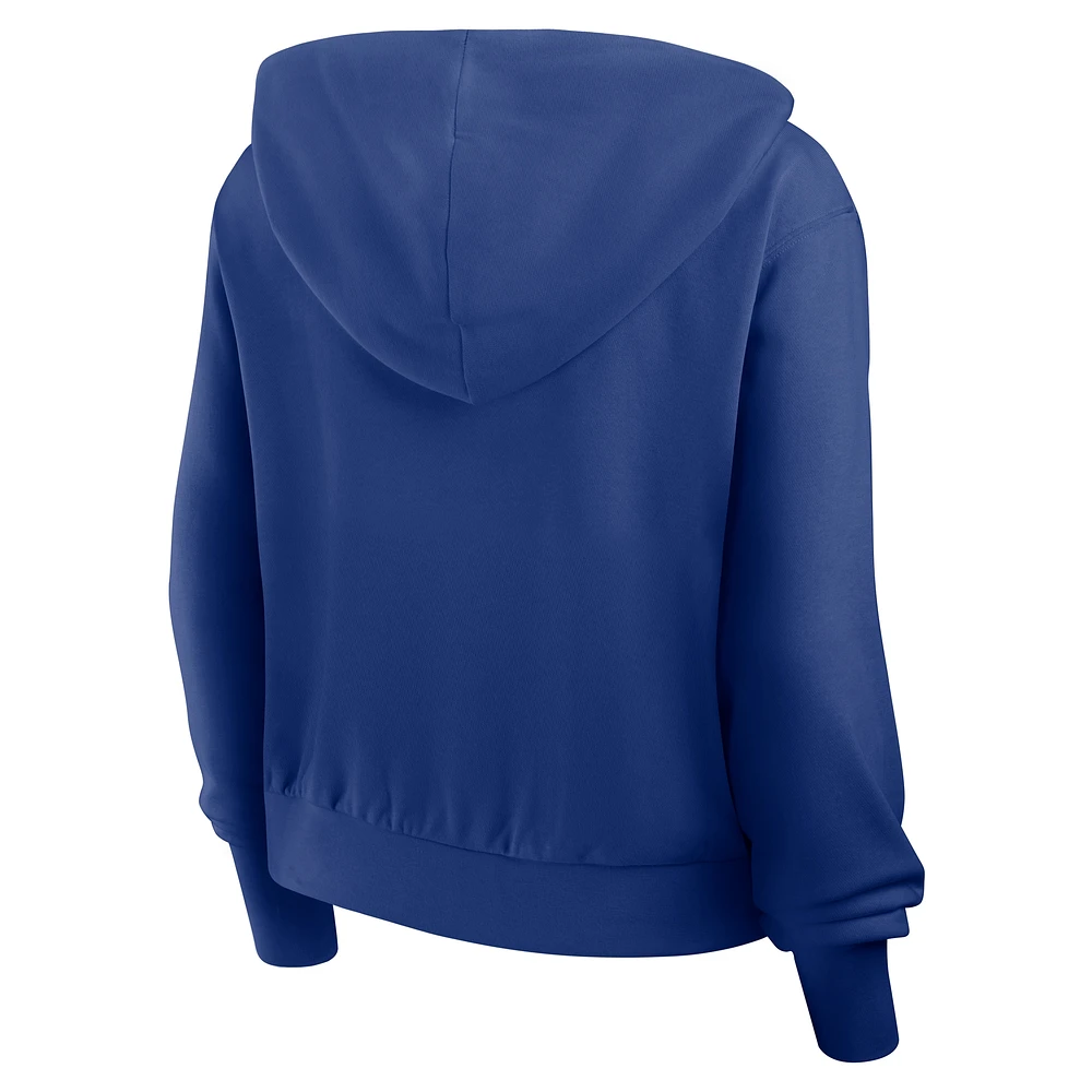 Women's Nike Royal Toronto Blue Jays Cropped Chill Full-Zip Hoodie