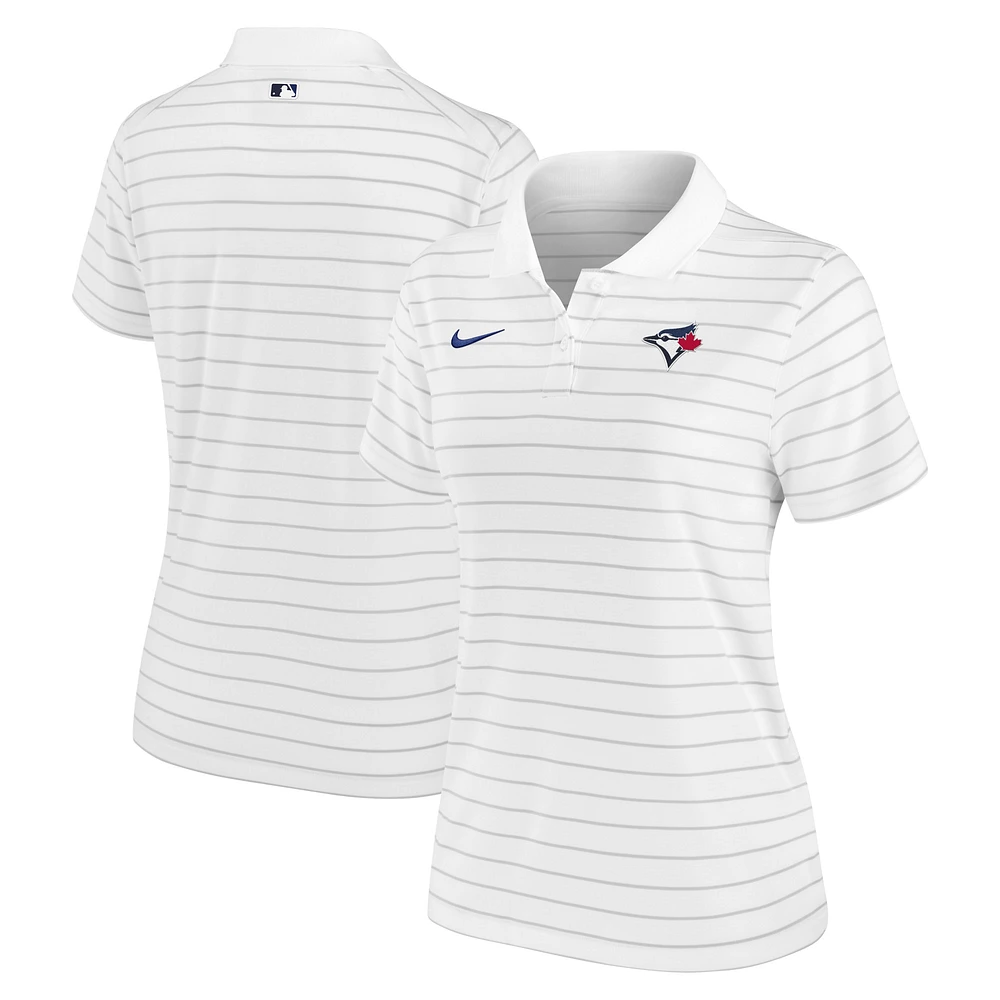 Polo de Performance Victory la collection authentique des Blue Jays Toronto Nike blanc pour femme