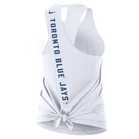 Débardeur Nike blanc à col croisé Toronto Blue Jays pour femme