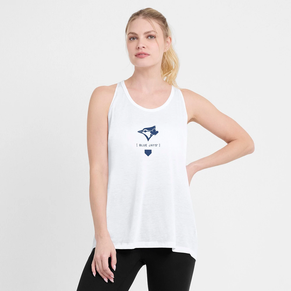 Débardeur Nike blanc à col croisé Toronto Blue Jays pour femme