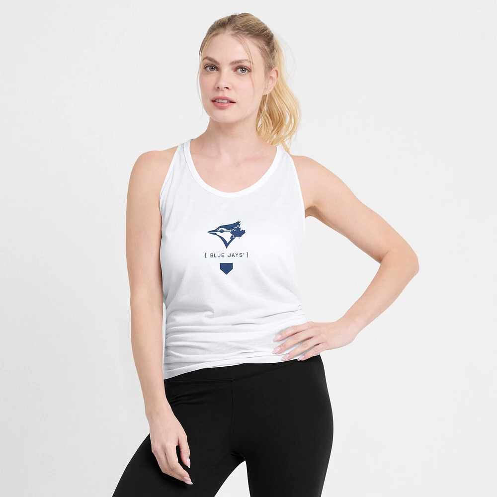 Débardeur Nike blanc à col croisé Toronto Blue Jays pour femme