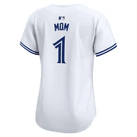 Women's Nike White Toronto Blue Jays #1 Mom Home Limited Jersey