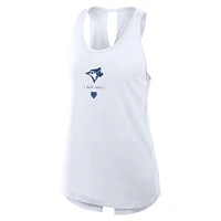 Women's Nike White Toronto Blue Jays Team Performance Crossback Tank Top