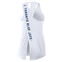 Women's Nike White Toronto Blue Jays Team Performance Crossback Tank Top