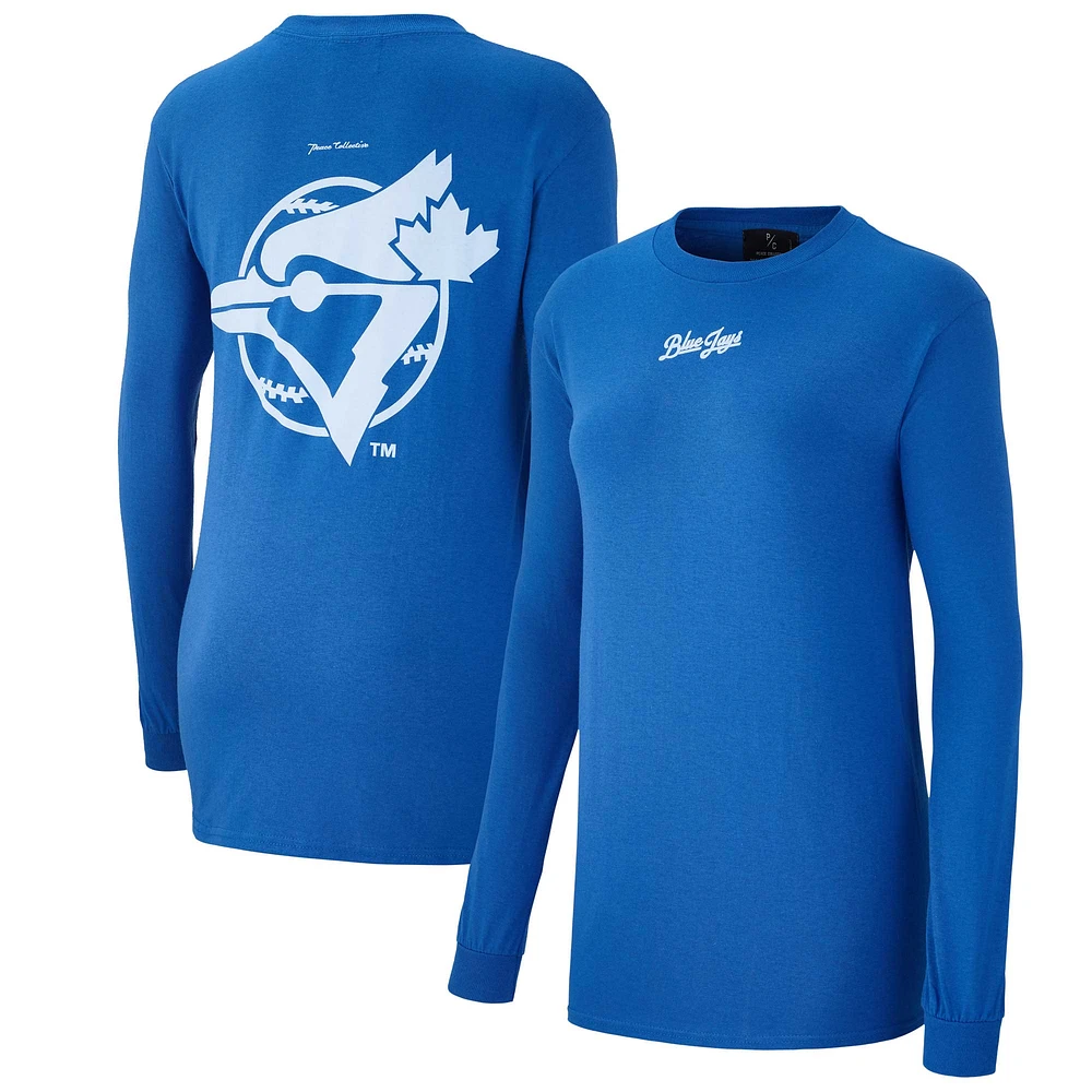 Women's Peace Collective Royal Toronto Blue Jays Essentials Heavyweight Long Sleeve T-Shirt