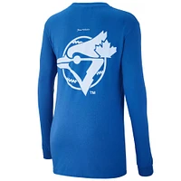 Women's Peace Collective Royal Toronto Blue Jays Essentials Heavyweight Long Sleeve T-Shirt