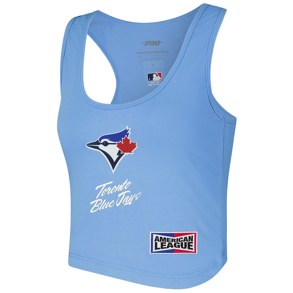 Women's Pro Standard Powder Blue Toronto Jays Fastlane Tri-Blend Racerback Scoop Neck
 Tank Top