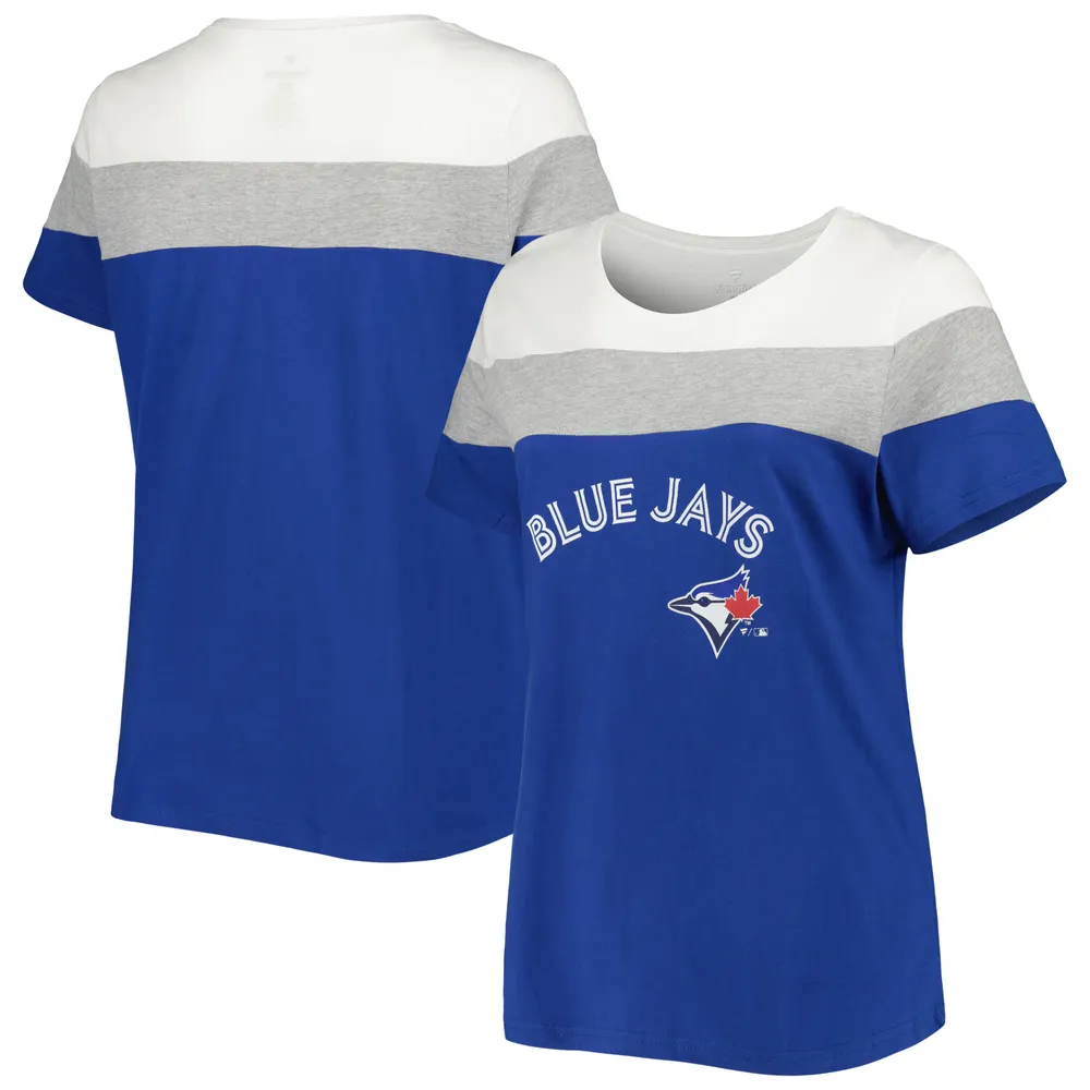 Profile Women's Royal/Heather Gray Toronto Blue Jays Plus Colorblock T-Shirt