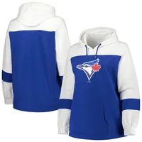Lids Toronto Blue Jays Women's Plus Colorblock Pullover Hoodie