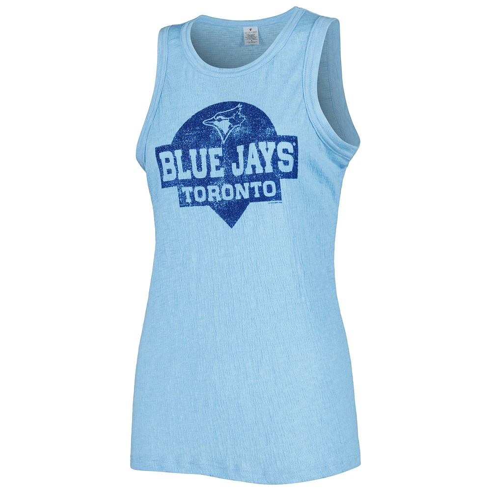 Women's Soft as a Grape Royal Toronto Blue Jays Tri-Blend Tank Top