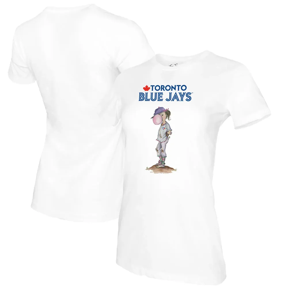 Lids Toronto Blue Jays Tiny Turnip Women's Bubbles T-Shirt - White