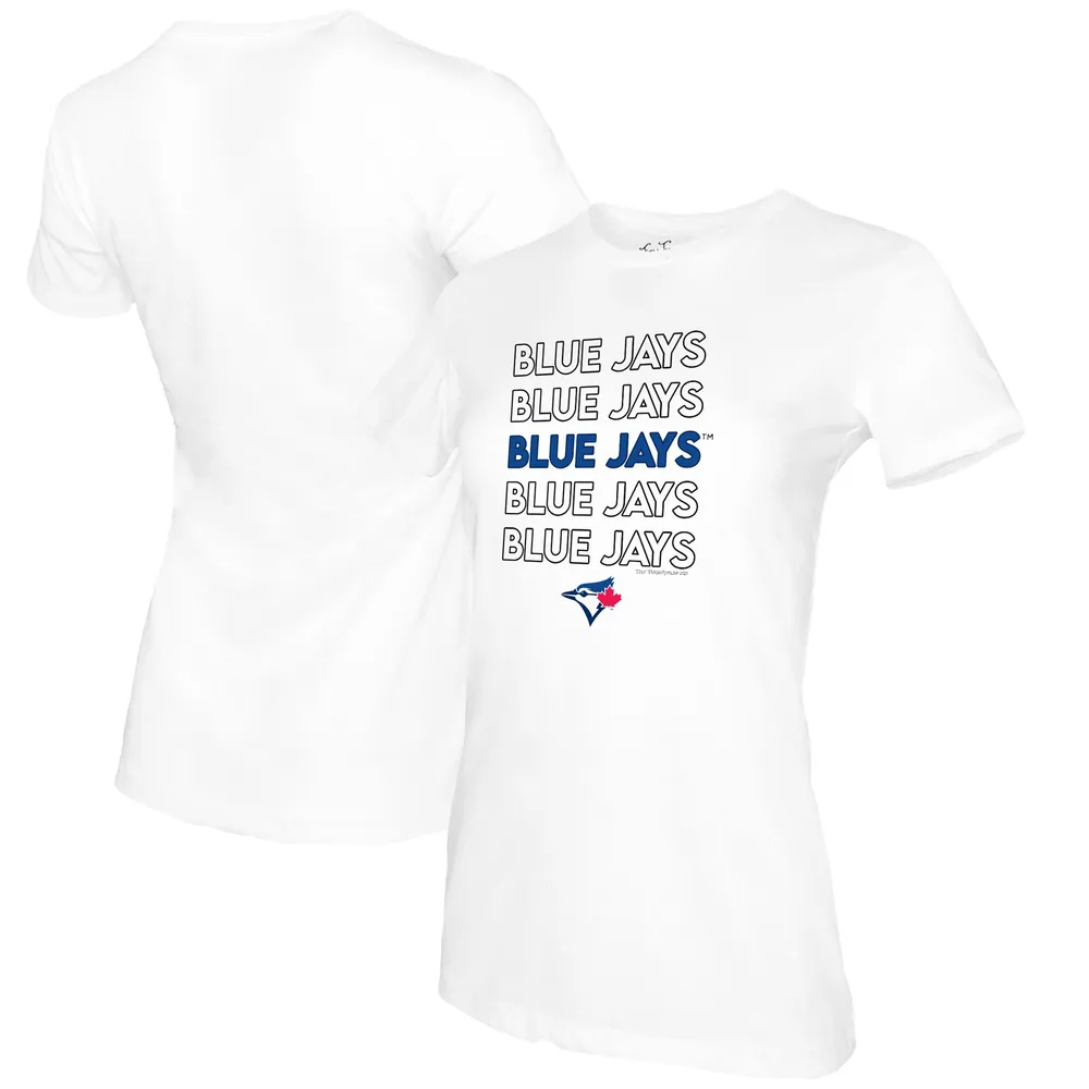 Youth Tiny Turnip White Toronto Blue Jays Stacked T-Shirt 