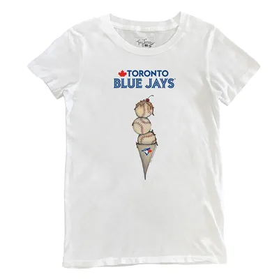 Youth Tiny Turnip White Toronto Blue Jays Stacked T-Shirt 