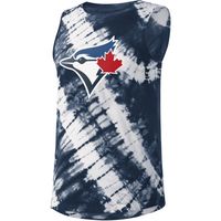 Women's Touch Navy Toronto Blue Jays Money Ball Tie-Dye - Tank Top