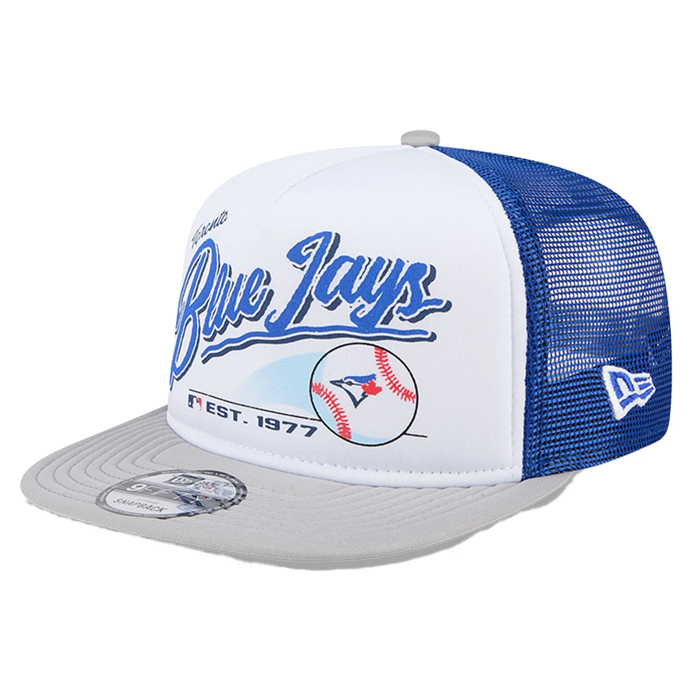 Youth New Era  White Toronto Blue Jays Retro 9FIFTY Snapback Hat