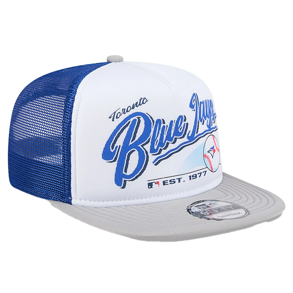 Youth New Era  White Toronto Blue Jays Retro 9FIFTY Snapback Hat