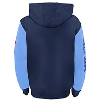 Youth Fanatics Navy/Light Blue Toronto Jays Postcard Full-Zip Hoodie Jacket