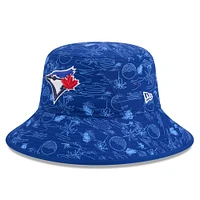 Youth New Era  Royal Toronto Blue Jays 2025 Spring Training All Over Print Bucket Hat