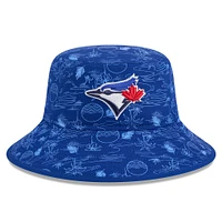 Youth New Era  Royal Toronto Blue Jays 2025 Spring Training All Over Print Bucket Hat