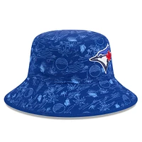 Youth New Era  Royal Toronto Blue Jays 2025 Spring Training All Over Print Bucket Hat